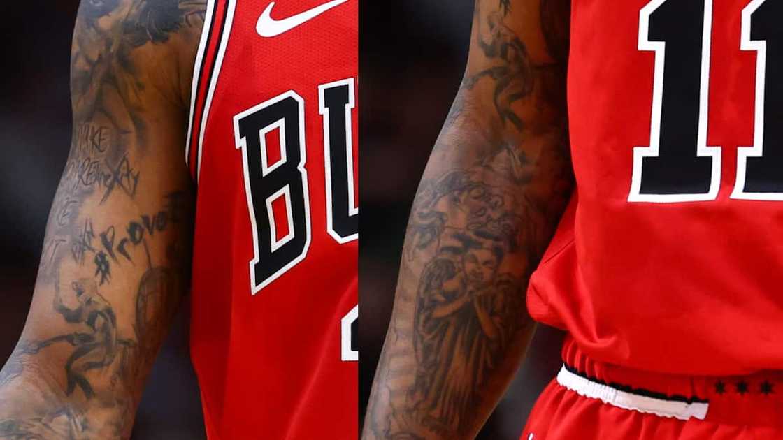 DeMar DeRozan inked arms tattoos