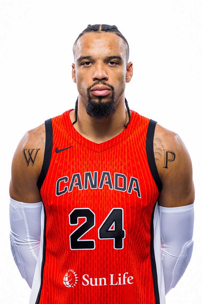 Dillon Brooks tattoos: Inline tattoo image showing the matched W and P shoulder placement.