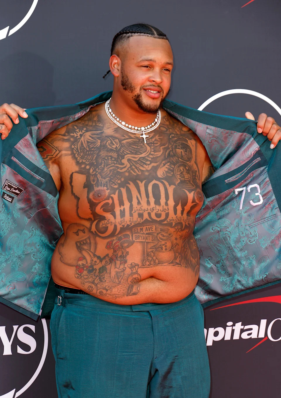 Dion Dawkins tattoos: inline