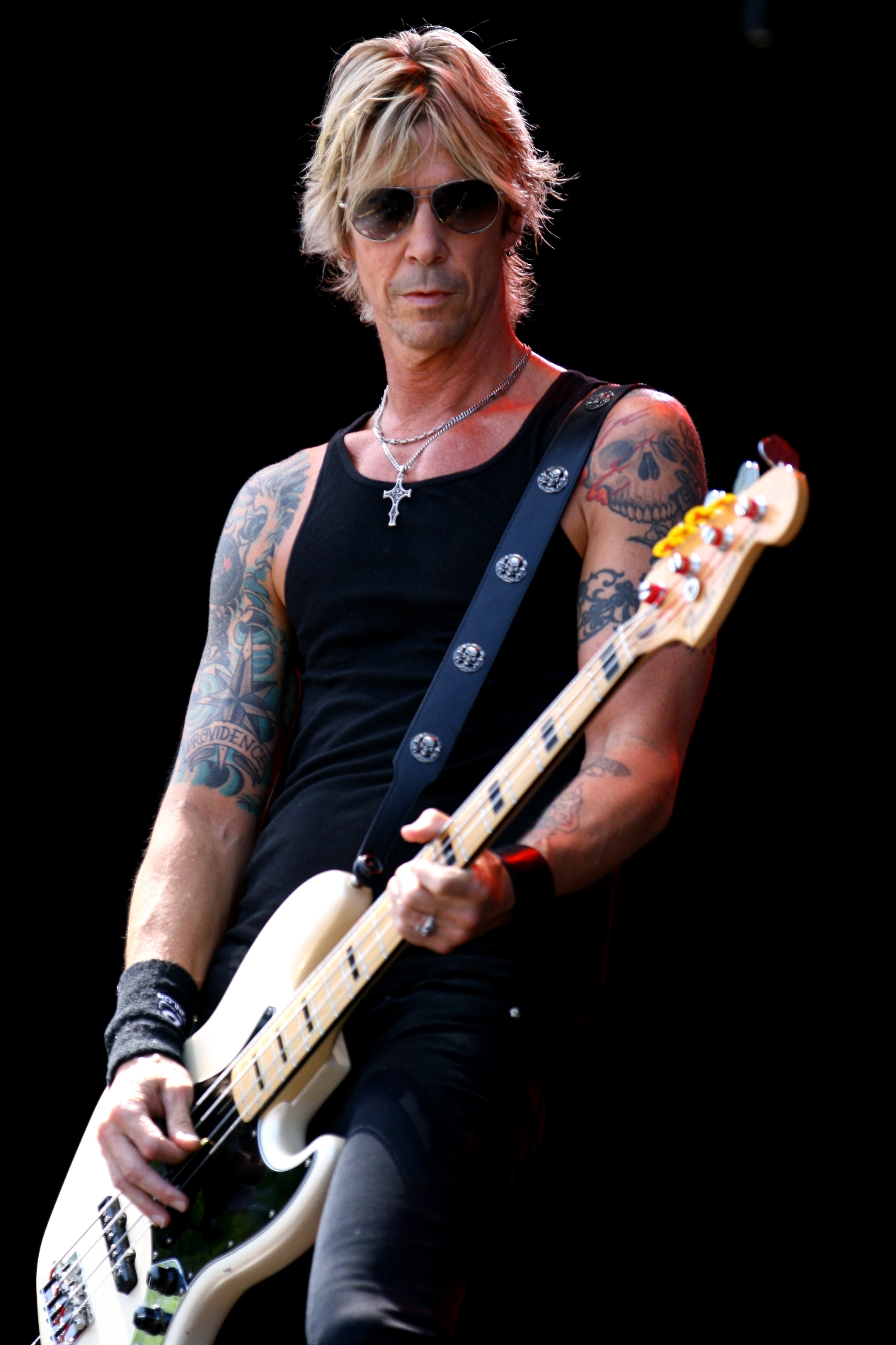 Duff McKagan bass arm tattoos
