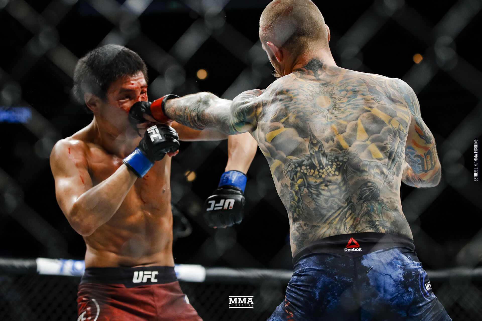 Eddie Wineland tattoos: The warrior tattoo covering his back