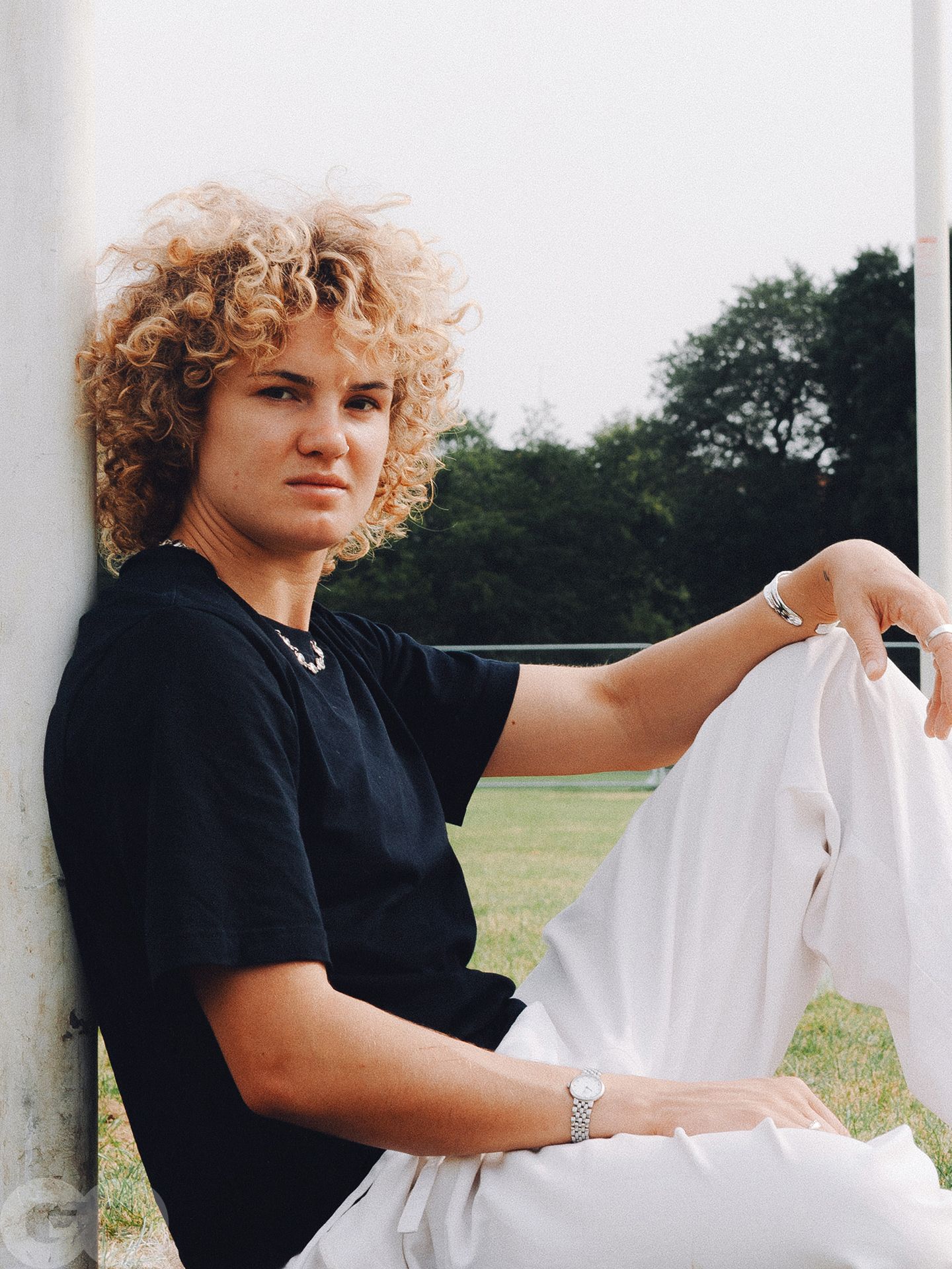 Ellie Kildunne contextual GQ portrait for the family-meaning section; not tattoo evidence Ellie Kildunne in a contextual photograph: contextual GQ portrait for the family-meaning section; not tattoo evidence; not tattoo evidence