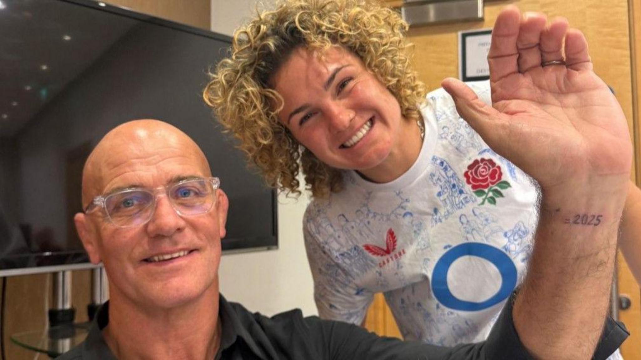 Ellie Kildunne genuine team tattoo evidence: John Mitchell displays the 2025 wrist tattoo Ellie Kildunne gave him Ellie Kildunne tattoos: genuine team tattoo evidence: John Mitchell displays the 2025 wrist tattoo Ellie Kildunne gave him
