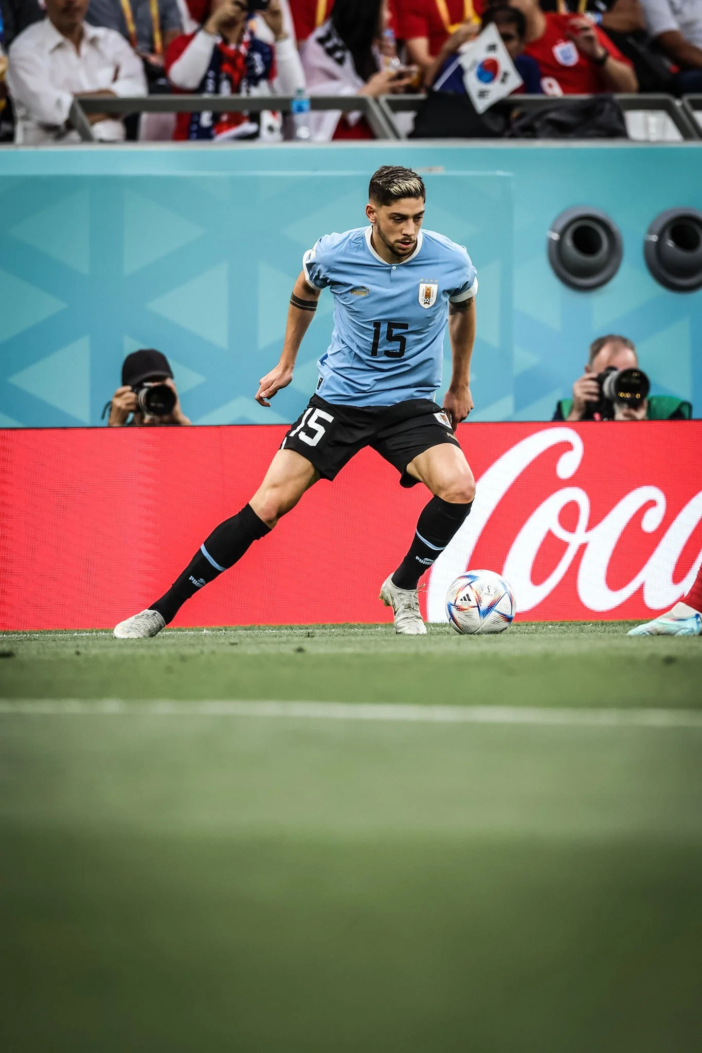 Federico Valverde in a contextual photograph: A different reference photo; not tattoo evidence