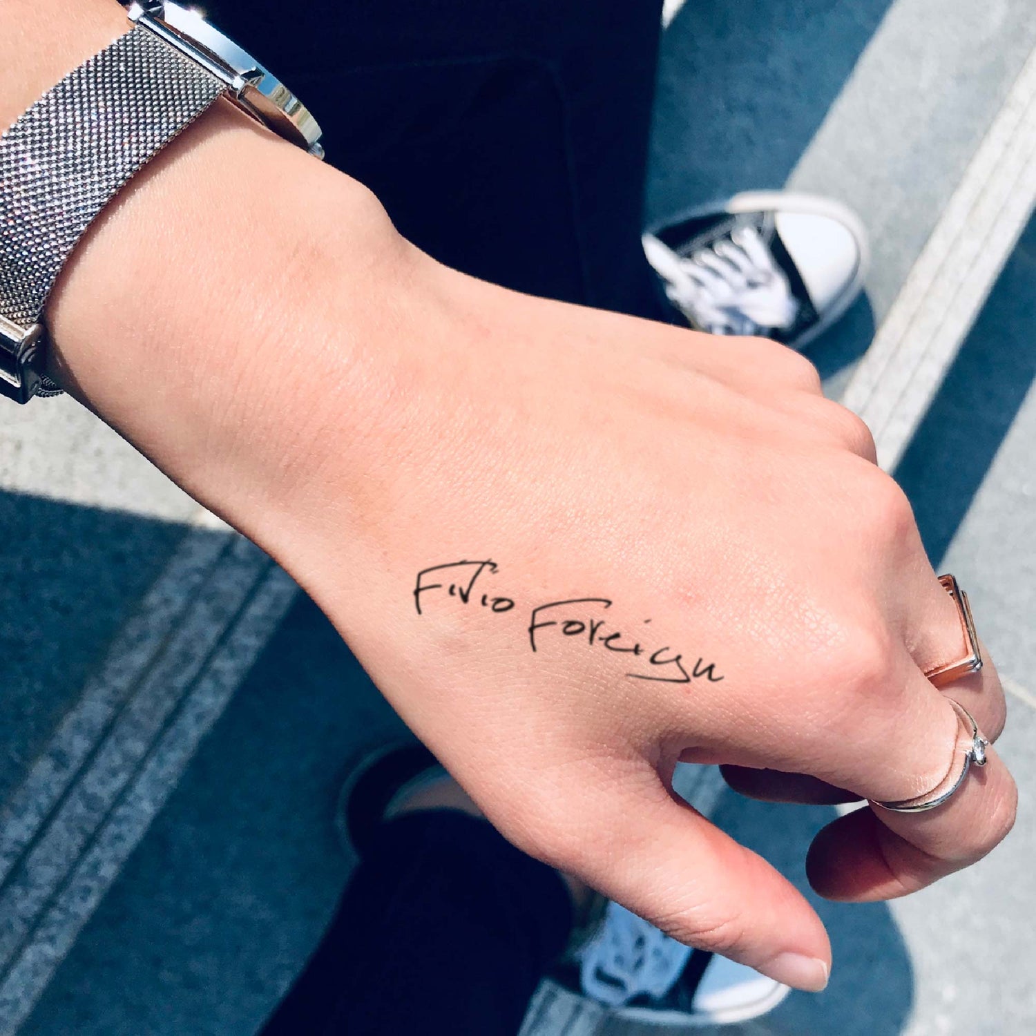 Fivio Foreign hand tattoo