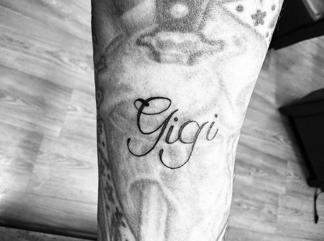 Frank Iero’s Gigi forearm tattoo