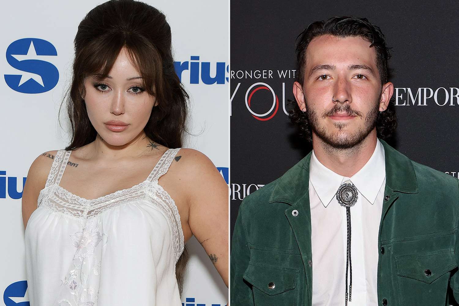 Franklin Jonas in a contextual photograph: Current Franklin Jonas and Noah Cyrus contextual portrait; not tattoo evidence