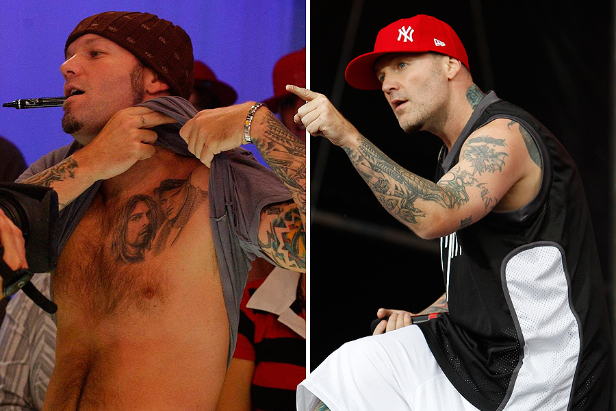 Fred Durst Elvis and Kurt Cobain tattoos