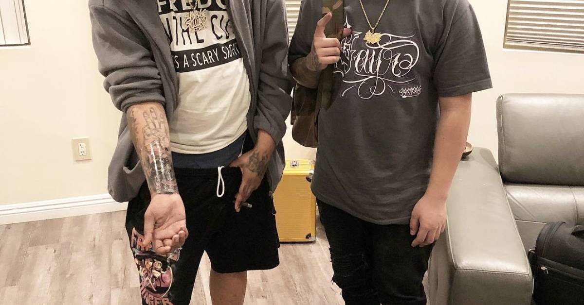 Fredo Santana tattoos: the inner-arm lettering tattoo shown in a clear close reference
