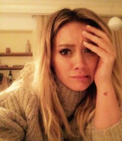 Hilary Duff Tattoos: Her Tiny Script, Saturn and Fine-Line Ink
