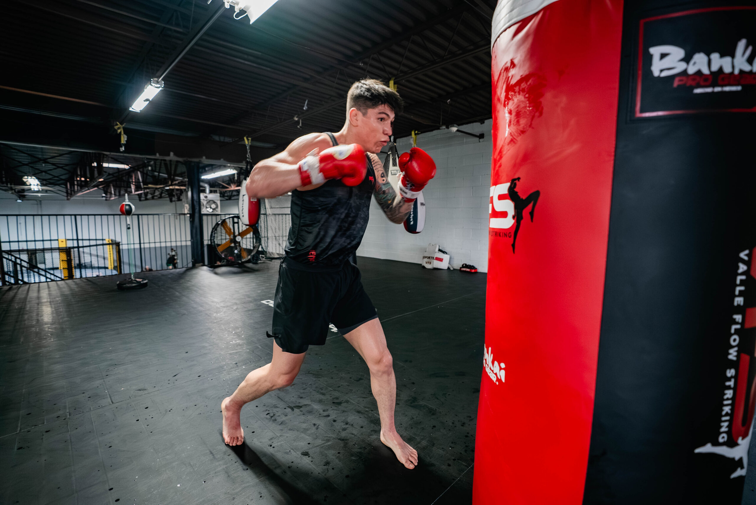 Ignacio Bahamondes Training at Valle Flow Striking Ignacio Bahamondes in a contextual photograph: Training at Valle Flow Striking; not tattoo evidence