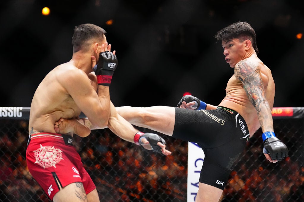 Ignacio Bahamondes The sleeve in a kicking stance Ignacio Bahamondes tattoos: The sleeve in a kicking stance