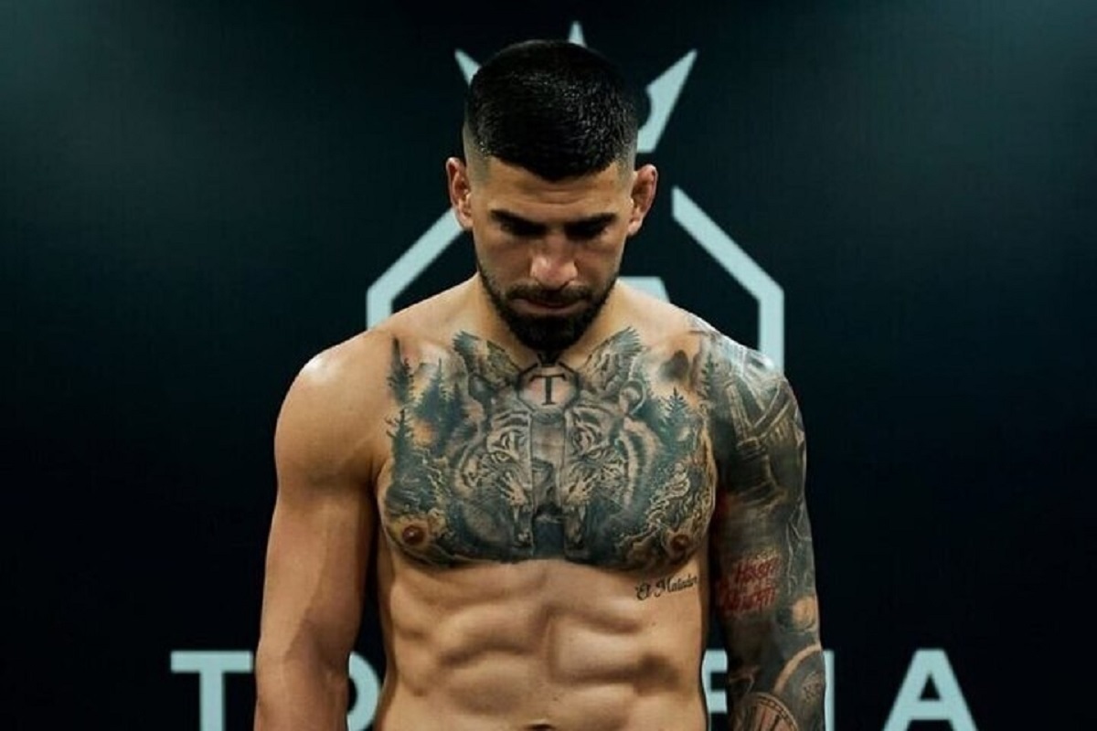 Ilia Topuria tattoos: arm sleeve and cover-up tattoos