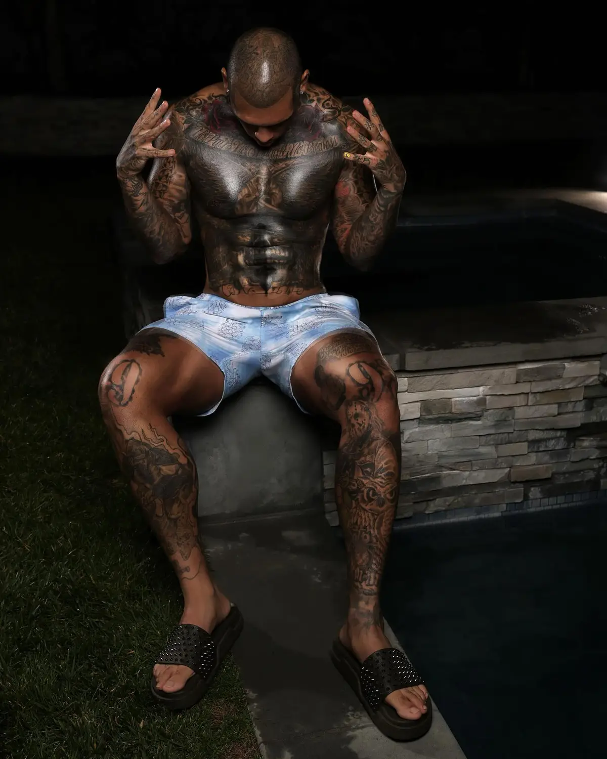 InkMonstarr chest and arm tattoos InkMonstarr tattoos: inline