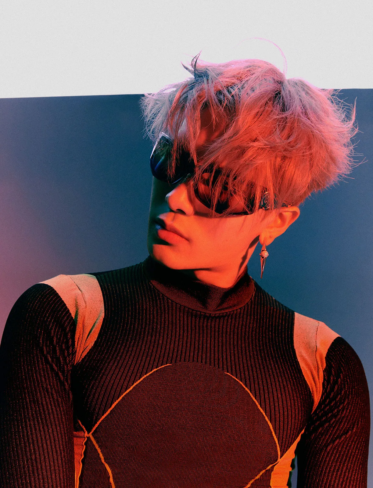 Jackson Wang contextual editorial portrait Jackson Wang in a contextual photograph: Jackson Wang Metal Magazine editorial portrait, contextual photo only; not tattoo evidence