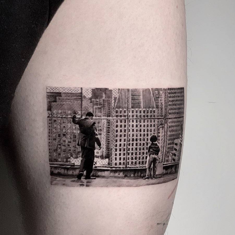 Jaden Smith tattoos: The Pursuit of Happyness dream quote scene