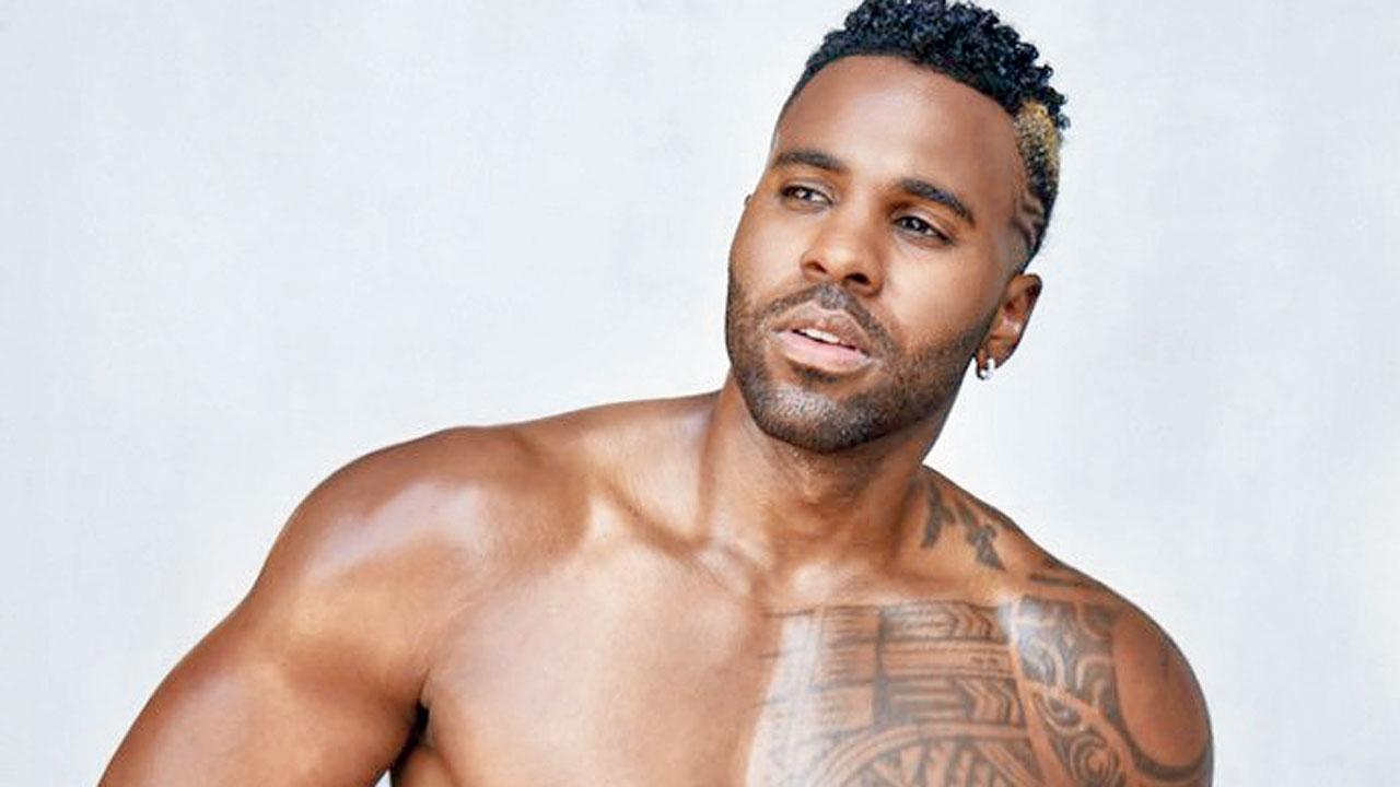 Jason Derulo chest and shoulder tattoos
