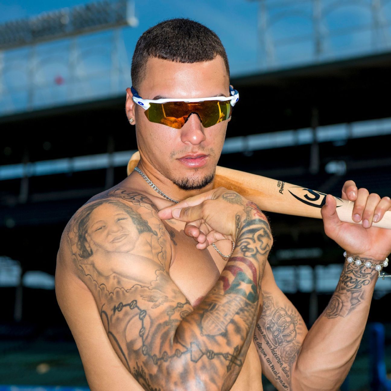 Javier Baez tattoos: Javier Baez family and shoulder tattoos