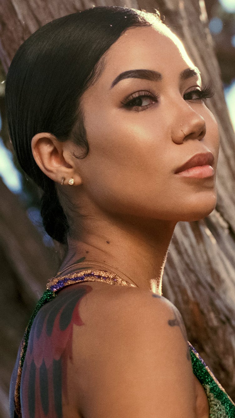 Jhene Aiko shoulder tattoos