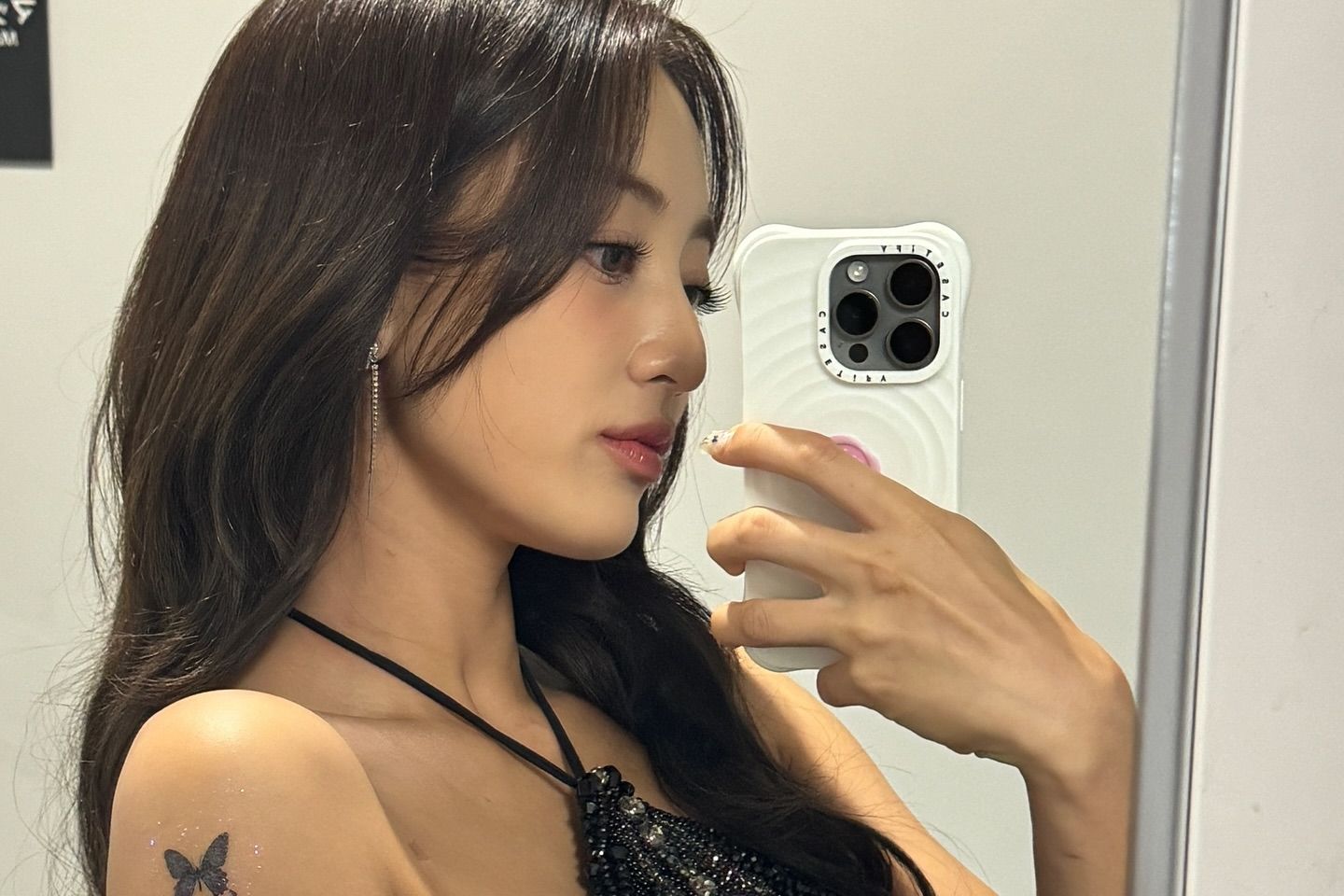 Jihyo butterfly transfer tattoos in Teen Vogue photo Jihyo tattoos: inline