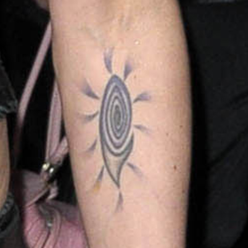 Joan Jett tattoos: Joan Jett tattoo evidence for the section Joan Jett's left forearm spiral