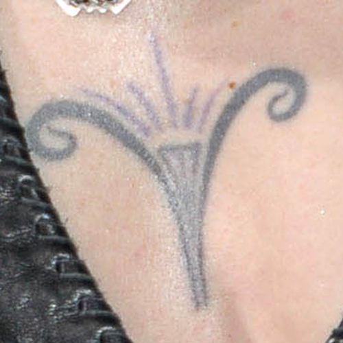 Joan Jett tattoos: Joan Jett tattoo evidence for the section Joan Jett's sternum V symbol