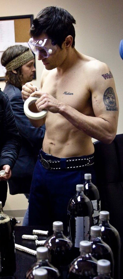 Johnny Knoxville Wawa and arm tattoos
