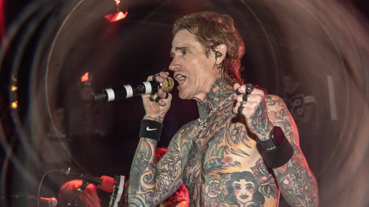 Josh Todd tattooed torso live
