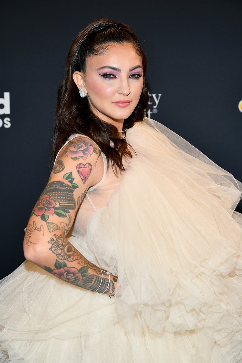 Julia Michaels vintage typewriter arm tattoo