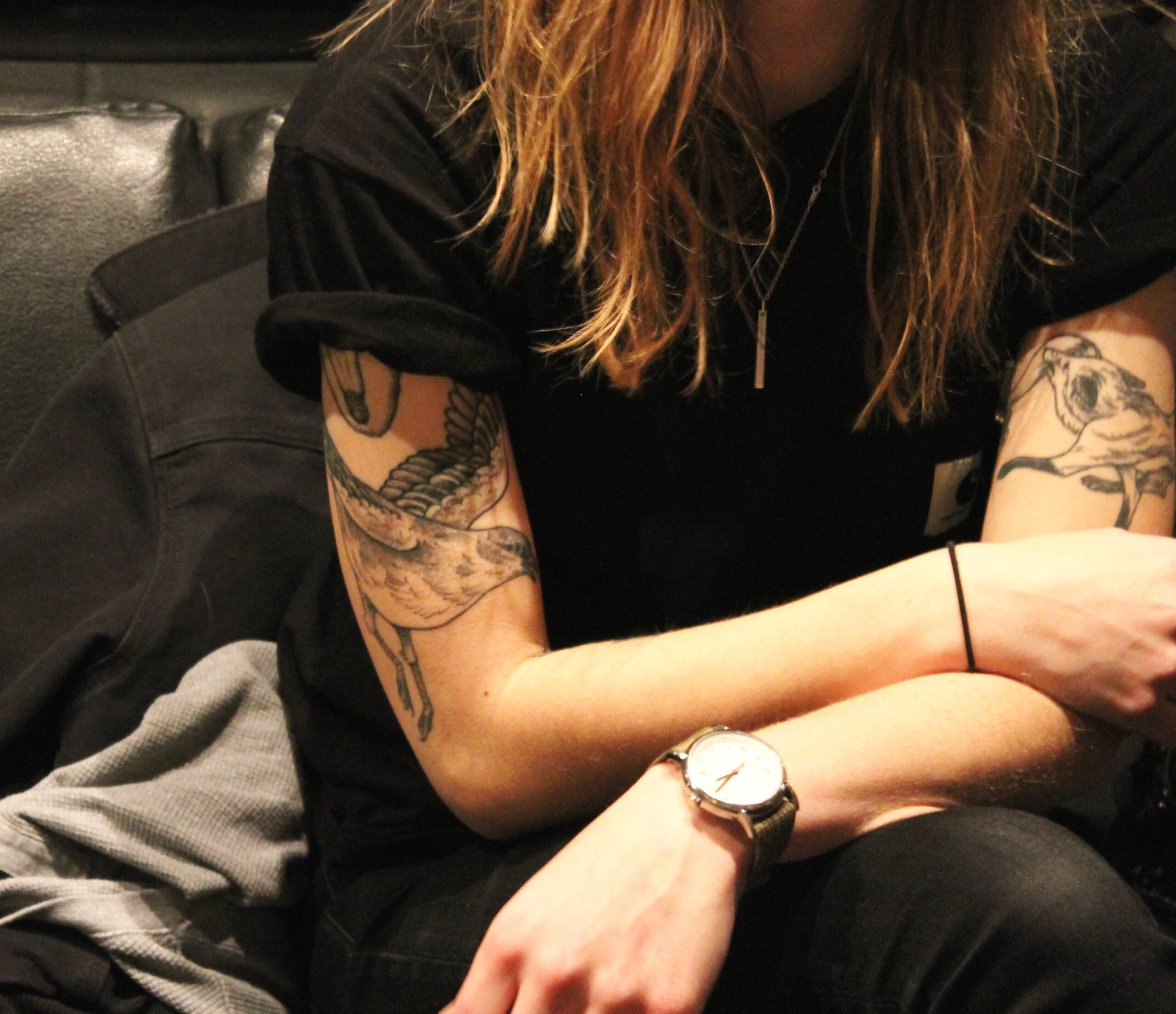 Julien Baker tattoos: Inline tattoo image for the documented fox tattoo section.