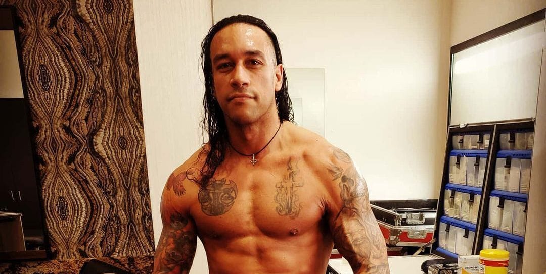 Karrion Kross tattoos: Karrion Kross full torso tattoo view