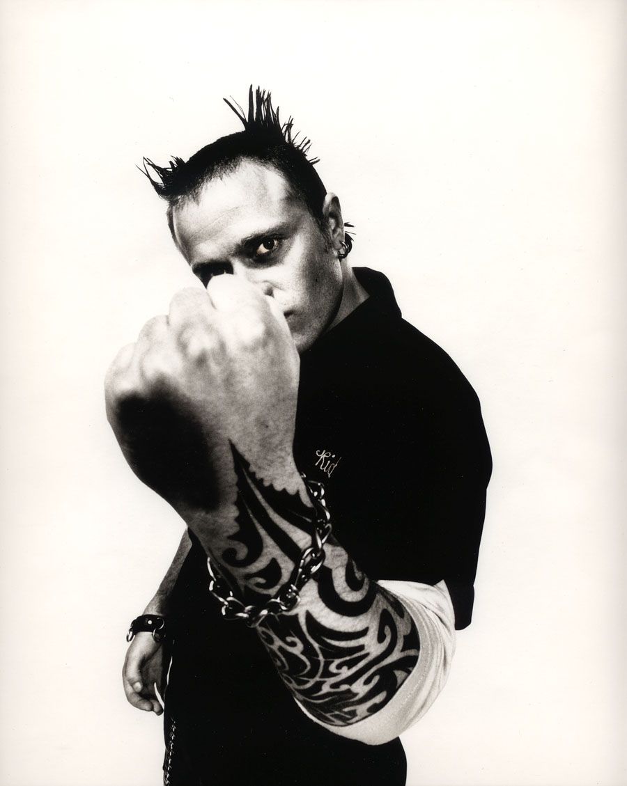 Keith Flint forearm tattoos