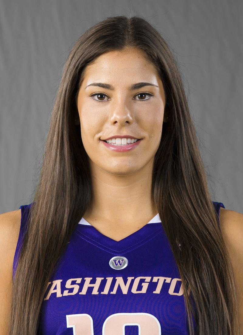 Kelsey Plum in a contextual photograph: Contextual college-career photo only; not tattoo evidence.; not tattoo evidence