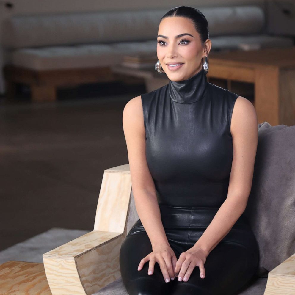 Kim Kardashian in a contextual photograph: ABC interview context; not tattoo evidence