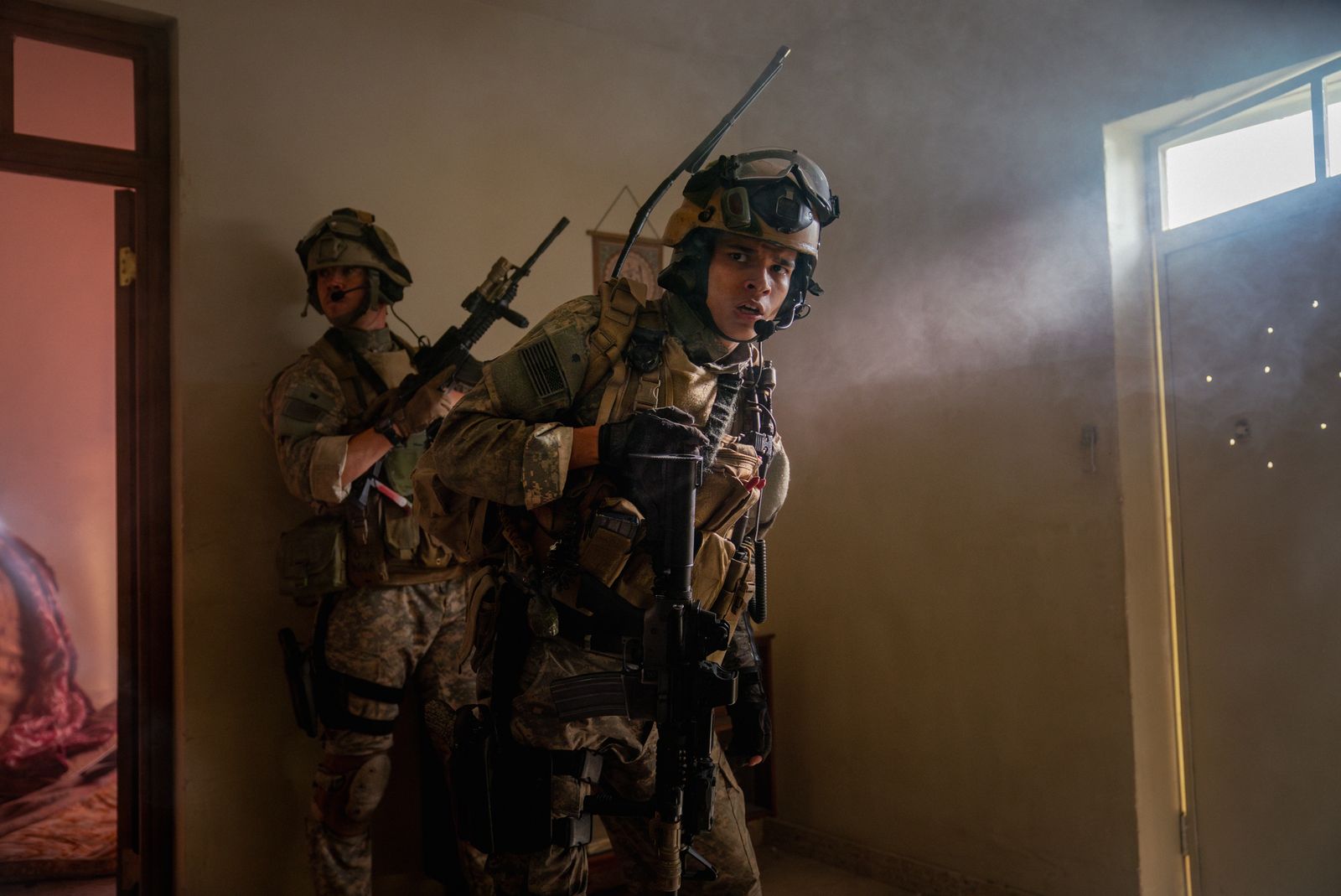 Kit Connor in a contextual photograph: Contextual Warfare film still; not tattoo evidence.; not tattoo evidence