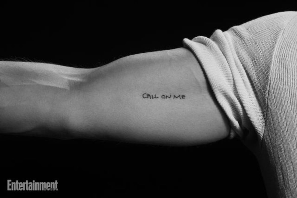 Kit Connor tattoos: Genuine tattoo evidence for the documented Call On Me bicep tattoo.