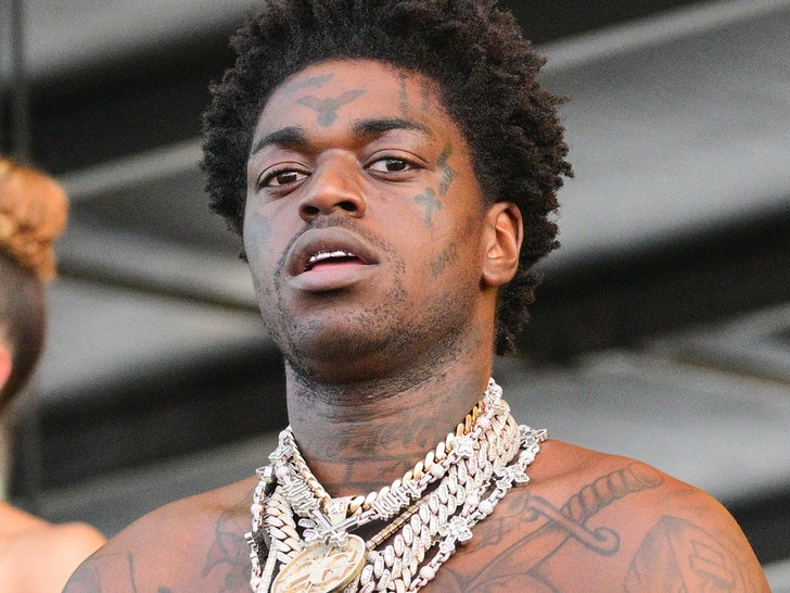 Kodak Black showing the tattoo coverage across his upper body