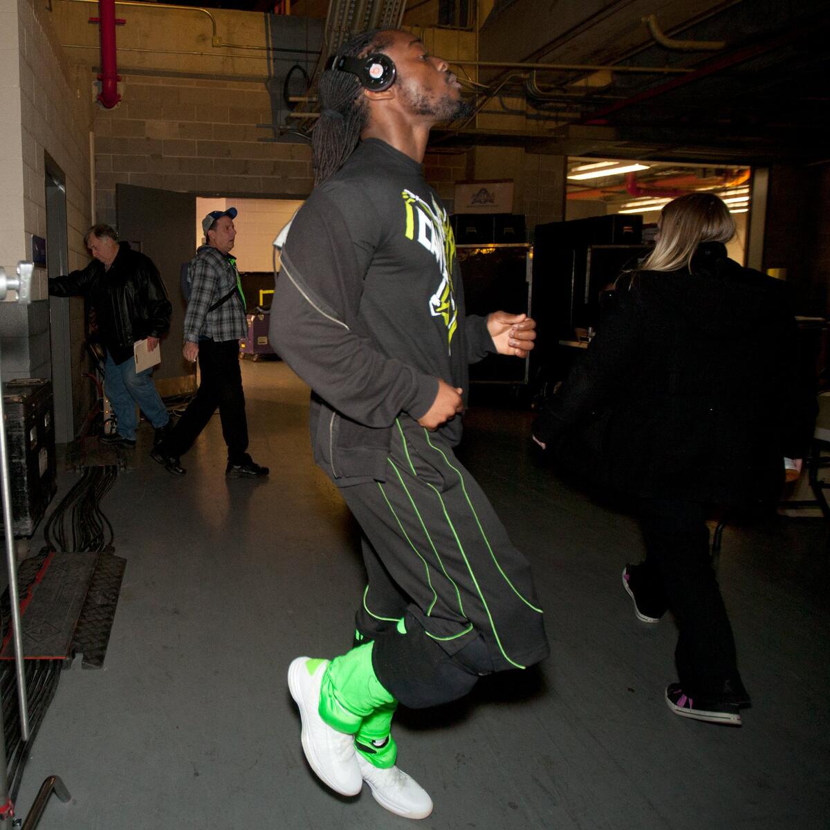 Kofi Kingston tattoos: inline arm band tattoo image