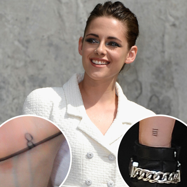 Kristen Stewart infinity wrist tattoo