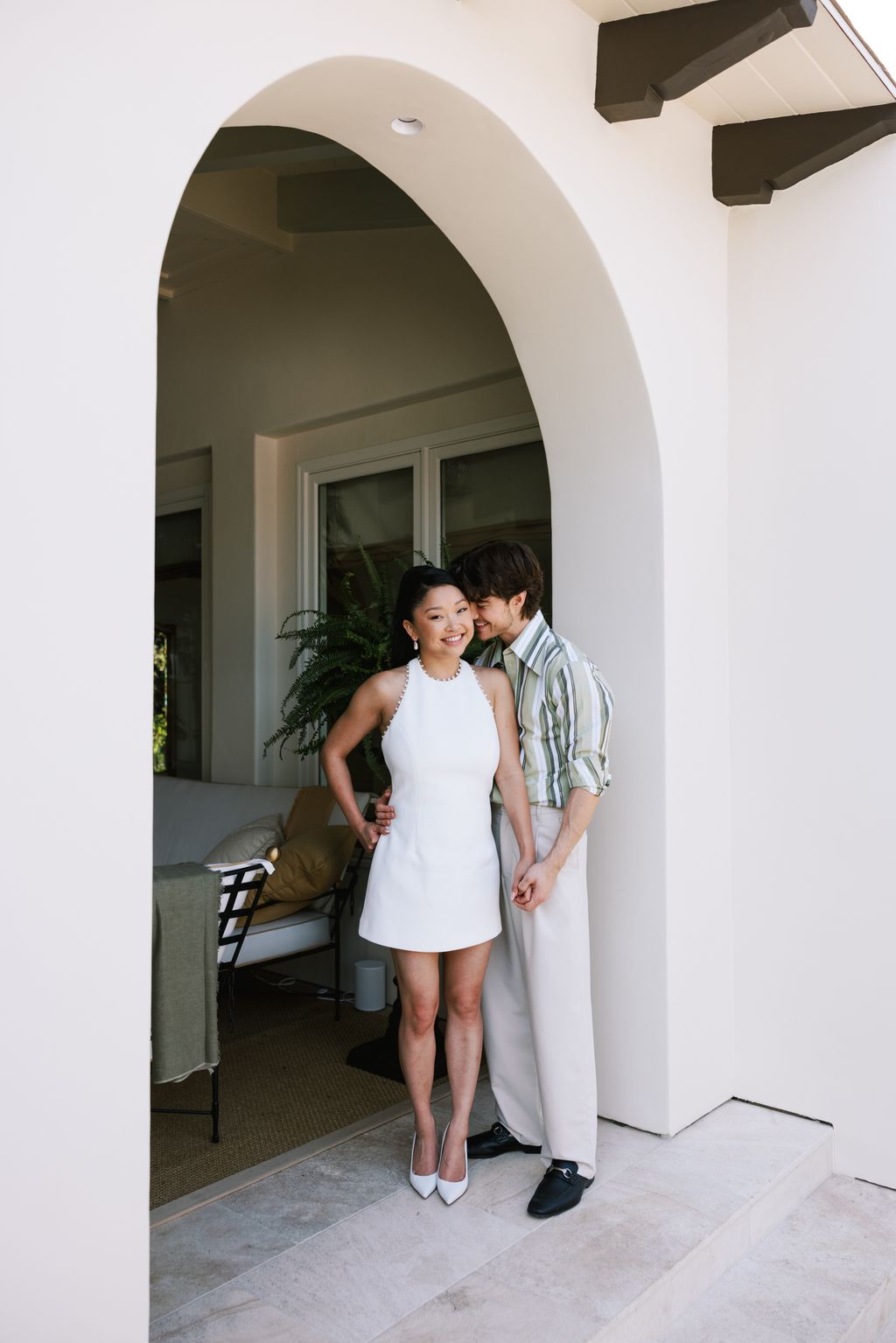 Lana Condor in a contextual photograph: Inline contextual photograph; not tattoo evidence; not tattoo evidence