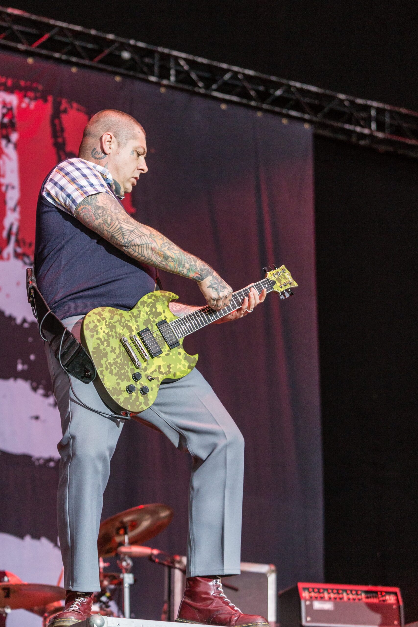 Lars Frederiksen side arm tattoos