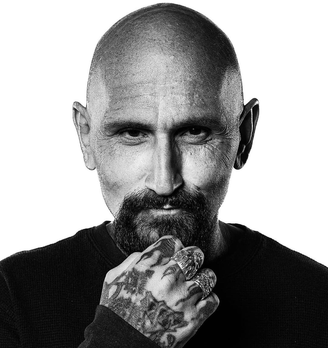 Robert LaSardo face and hand tattoos