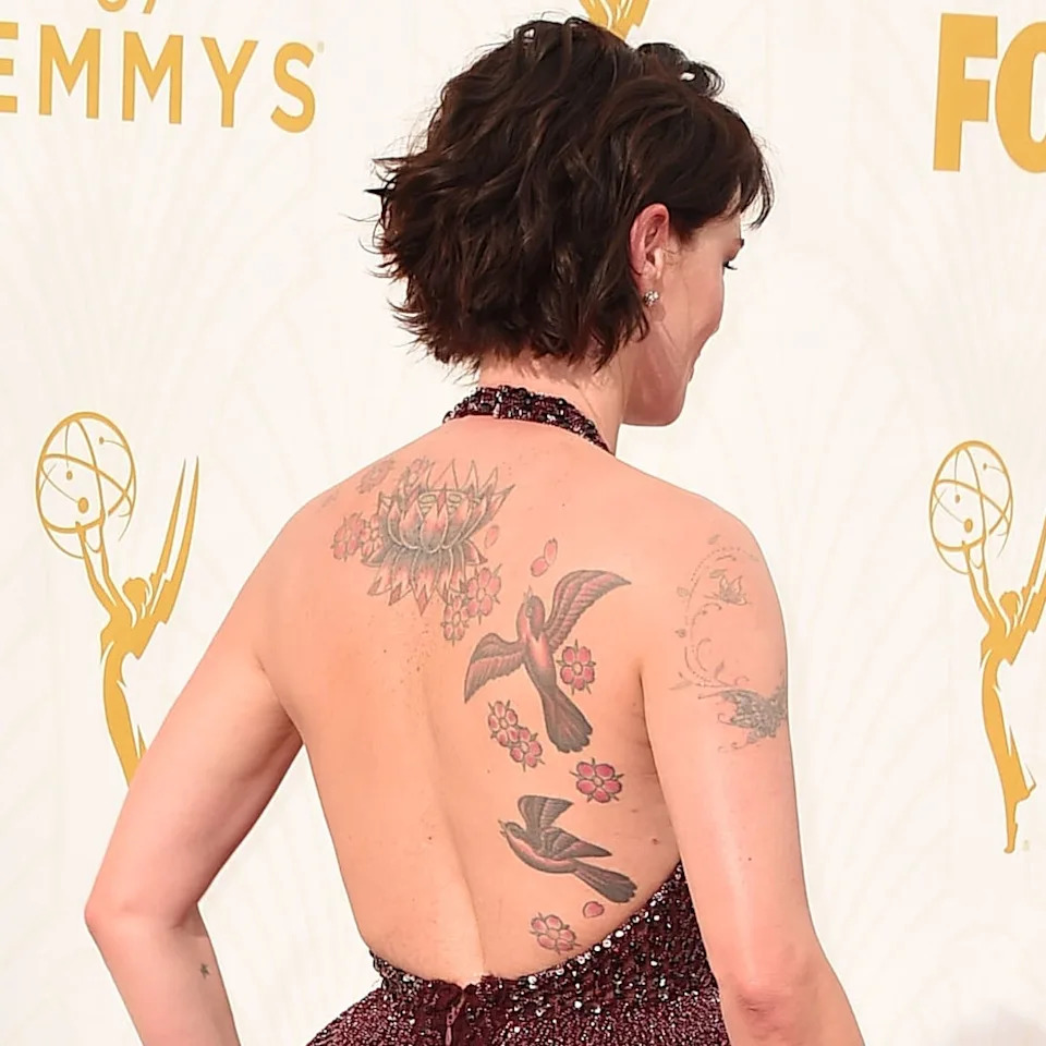 Lena Headey Emmys back tattoos
