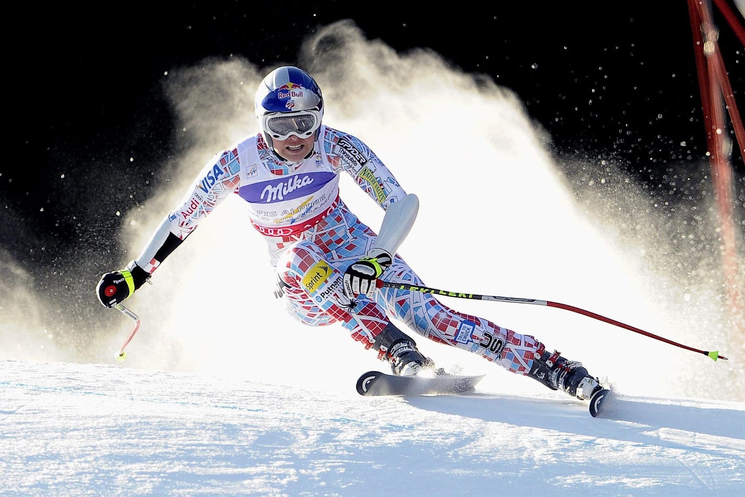 Lindsey Vonn in a contextual photograph: inline; not tattoo evidence