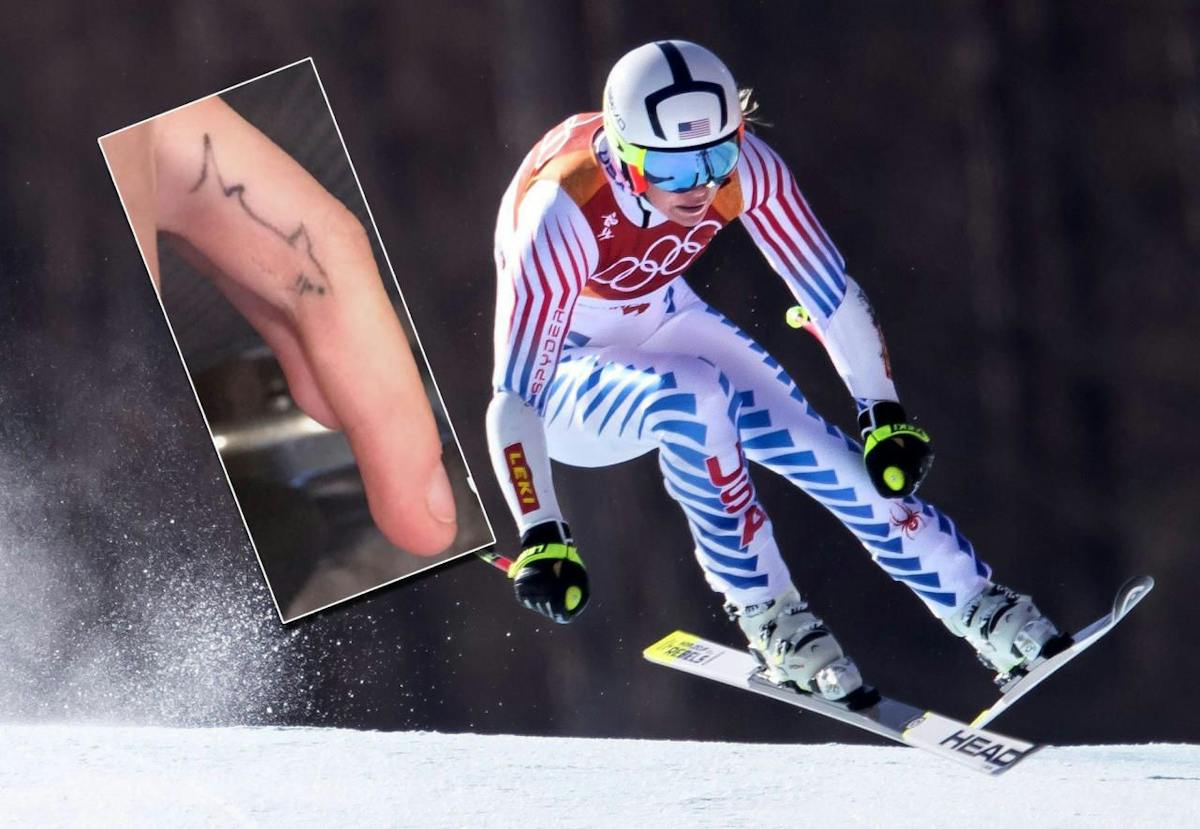Lindsey Vonn tattoos: inline