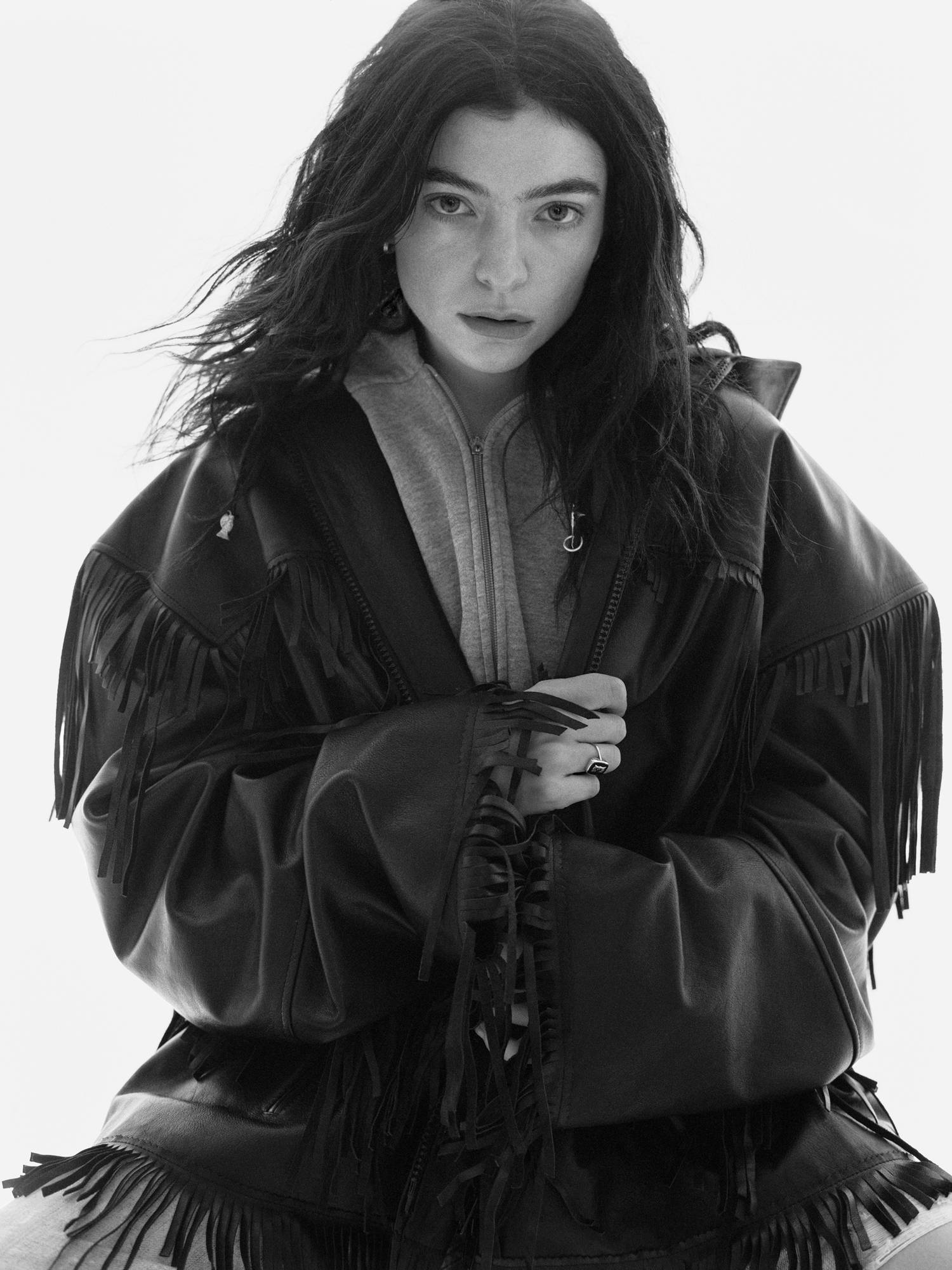 Lorde PAPER portrait Lorde in a contextual photograph: Inline contextual photo; not tattoo evidence; not tattoo evidence