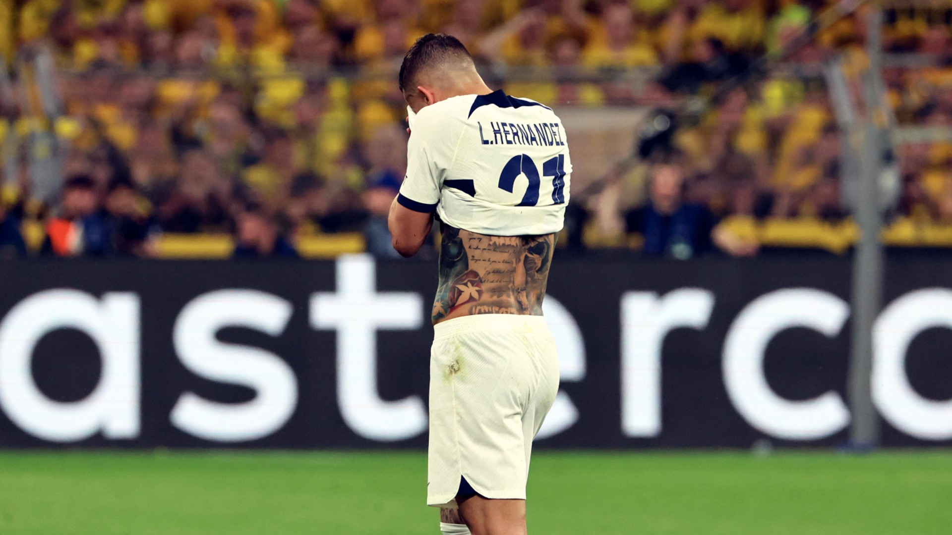 Lucas Hernandez tattoos: inline tattoo evidence