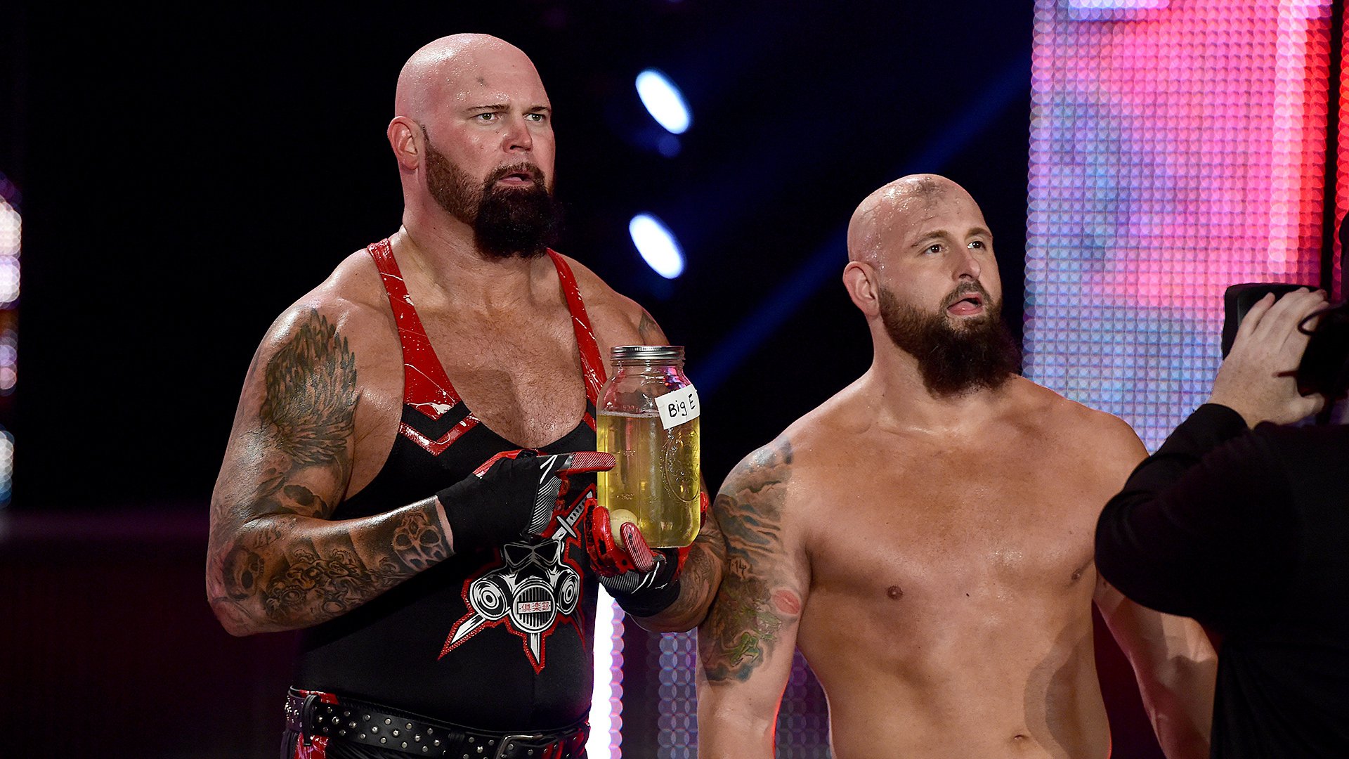 Luke Gallows tattoos: The winged creature on his right shoulder