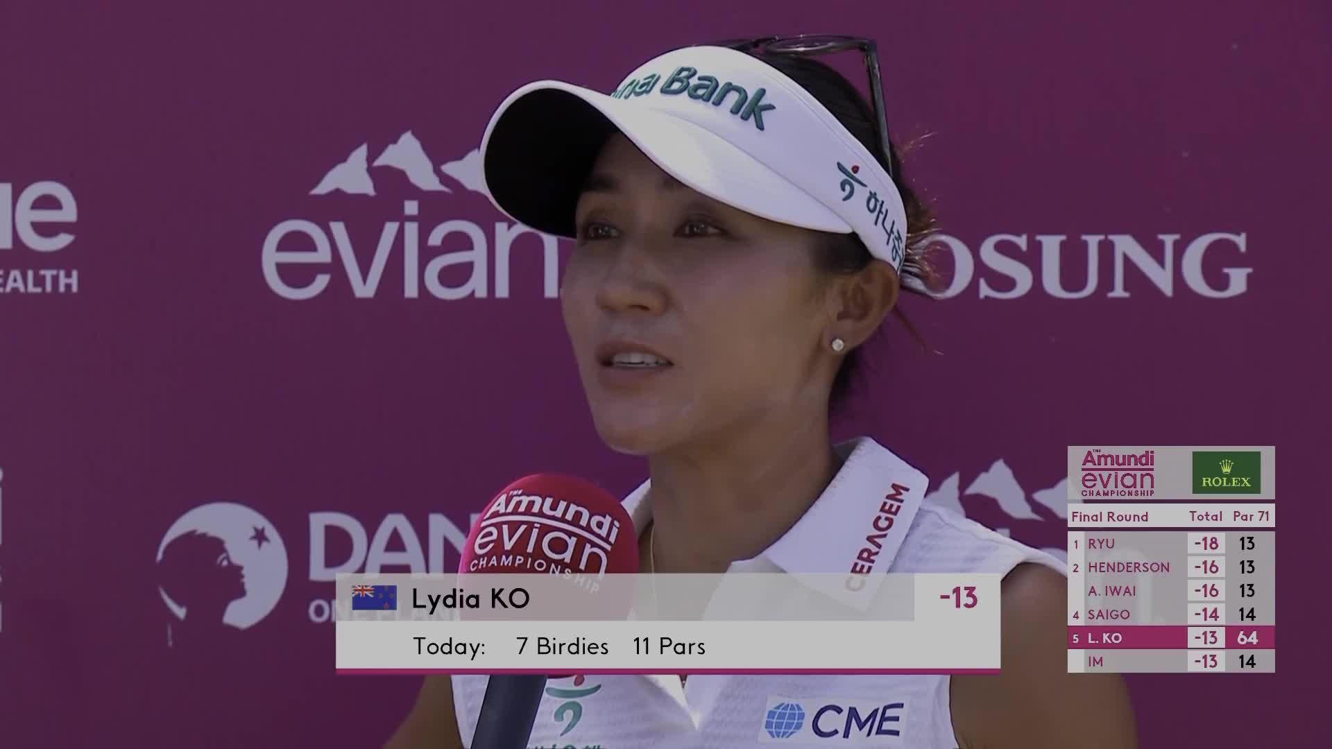 Lydia Ko in a contextual photograph: Lydia Ko contextual photograph - not tattoo evidence; not tattoo evidence