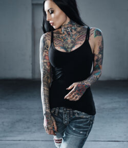 Makani Terror Tattoos: Wolf Back, Full Sleeves and Colourful Body Ink